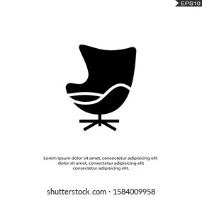 Chair Vector Icons in trendy flat style isolated on white background.eps10
