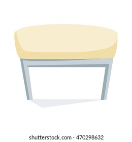 Chair vector illustration. Cartoon stool isolated on white