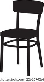 Chair vector illustration. Chair icon flat design. Single object