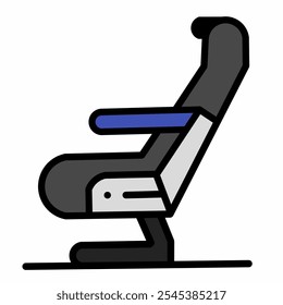 Chair Vector Illustration Icon, Relaxing Chair Vector Illustration.