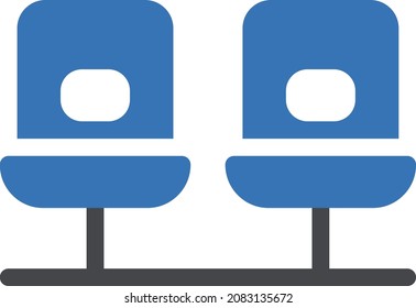 chair vector illustration isolated on a transparent background . glyph vector icons for concept or web graphics.