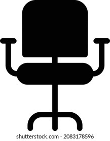 chair vector illustration isolated on a transparent background . glyph vector icons for concept or web graphics.