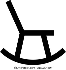 Stuhl, Vektorgrafik auf transparentem Hintergrund. Hochwertige Symbole. Glyphen Vektorsymbole für Konzept und Grafikdesign.
