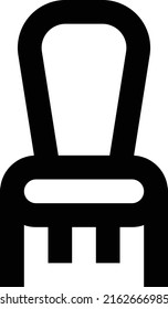 ilustración de vectores de silla en un fondo transparente.Símbolos de calidad premium.Iconos vectoriales de trazo para el diseño de conceptos y gráficos.