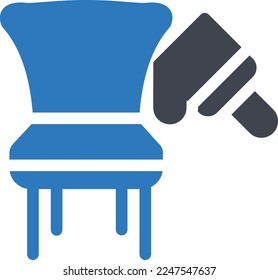 chair Vector illustration on a transparent background. Premium quality symmbols. Glyphs vector icons for concept and graphic design. 
