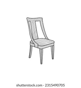 chair vector illustration, Simple Logo Design, suitable for your company