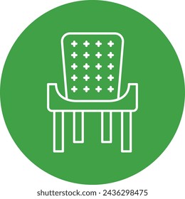 Chair Vector Line icon Design