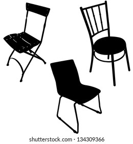 Chair vector - silhouette