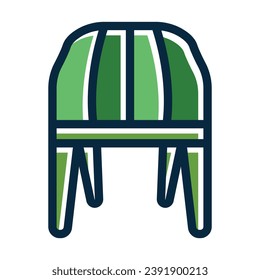 Chair Vector Thick Line Filled Colors Icon For Personal And Commercial Use.
