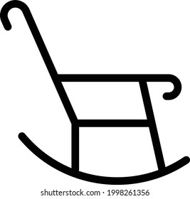 chair vector thin line icon