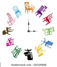 Chair watch - time