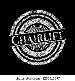 Chairlift chalk emblem