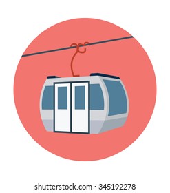 
Chairlift Colored Vector Icon
