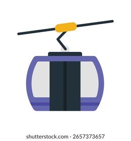 Sessellift Flat Vector Icon EPS 10 Dateien