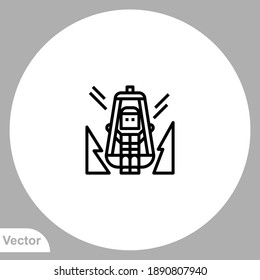 Chairlift icon sign vector,Symbol, logo illustration for web and mobile