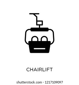 chairlift icon. chairlift symbol design from Transportation collection.