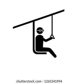 chairlift sign icon. Element of navigation sign icon. Thin line icon for website design and development, app development. Premium icon