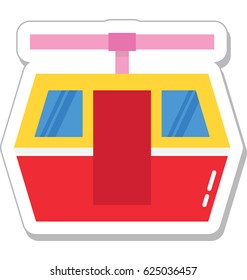 Chairlift Vector Icon