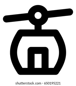 Chairlift Vector Icon