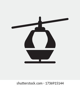 Chairlift vector icon illustration sign
