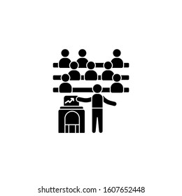 Chairs analysis trainer chairs icon. Simple business indoctrination icons for ui and ux, website or mobile application