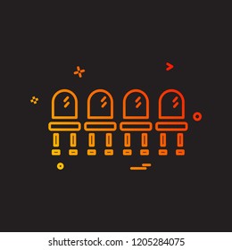 Chairs icon design vector