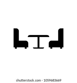 chairs icon, vector illustration