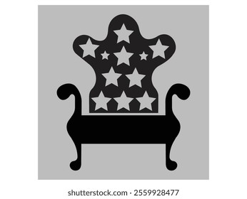 Chairs icons. Chair, table, bench Seating icons set Vector illustration. Office Chair. Wooden brown chair emoji vector. Comfortable armchair on white background. Interior element.