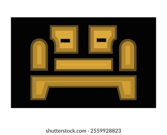 Chairs icons. Chair, table, bench Seating icons set Vector illustration. Office Chair. Wooden brown chair emoji vector. Comfortable armchair on white background. Interior element.