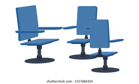 Chairs isolated vector illustration