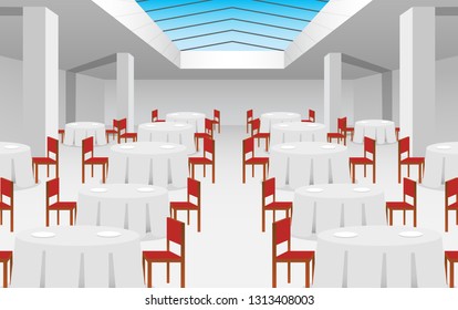 chairs with tables in the ballroom