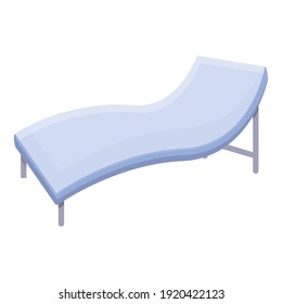 Chaise longue icon. Cartoon of chaise longue vector icon for web design isolated on white background