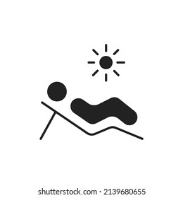 chaise longue icons  symbol vector elements for infographic web