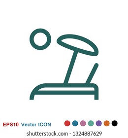 Chaise lounge icon logo, illustration, vector sign symbol for design