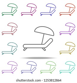 chaise-longue icon. Elements of Hotel in multi color style icons. Simple icon for websites, web design, mobile app, info graphics