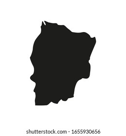 Chaiyaphum region map in country of Thailand