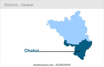 Chakai sub-mapa de distrito, Jamui Distrito, Bihar Estado, República de India, Gobierno de Bihar, territorio indio, India oriental, política, aldea, turismo