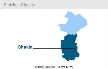 Chakia sub-district map, Chandauli District, Uttar Pradesh State, Republic of India, Government of  Uttar Pradesh, Indian territory, Eastern India, politics, village, tourism