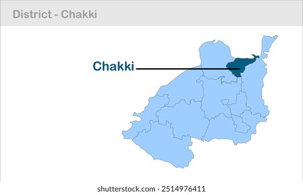Chakki sub-district map, Buxar District, Bihar State, Republic of India, Government of Bihar, Indian territory, Eastern India, politics, village, tourism