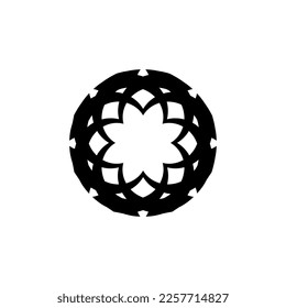 Chakra icon. Simple style yoga course lessons poster background symbol. Chakra brand logo design element. Chakra t-shirt printing. vector for sticker.