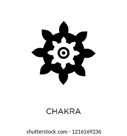 Chakra icon. Chakra symbol design from India collection. Simple element vector illustration on white background.