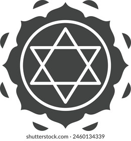 Chakra icon vector image. Suitable for mobile application web application and print media.