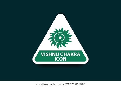 Chakra icon, vishnu chakra design