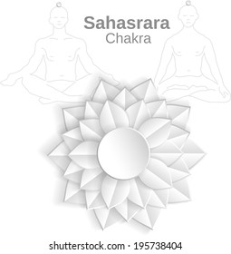 Chakra. Paper Symbol. EPS 10.