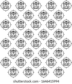 chakra pattern with black stroke