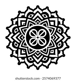 Chakra tattoo symbol icon in solid style