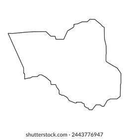 Chalan Pago Ordot municipality map, administrative division of Guam. Vector illustration.