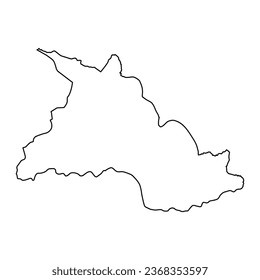 Chalatenango department map, administrative division of El Salvador.