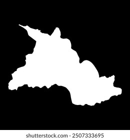 Chalatenango department map, administrative division of El Salvador.