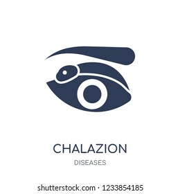 Chalazion icon. Chalazion filled symbol design from Diseases collection. Simple element vector illustration on white background